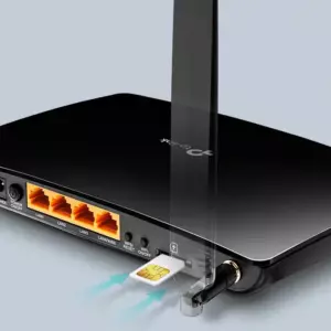 Роутер Wi-Fi (4G-LTE) TP-LINK TL-MR150 3xLAN 100Mb/s, 1xLAN/WAN 100Mb/s, 2,4GHz/300Mb.s, 2 antennas