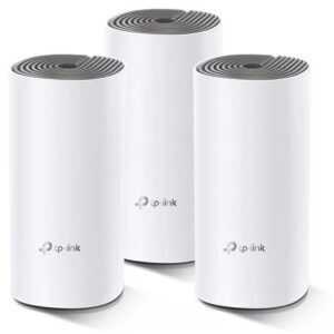 Mesh Wi-Fi система TP-LINK Deco E4(3-PK) AC1200 Dual-Band 867Mb/s 5GHz+300Mb/s 2.4GHz, 2xWAN/LAN 100 Mb/s, 2 antennas, Beamforming, MU-MIMO