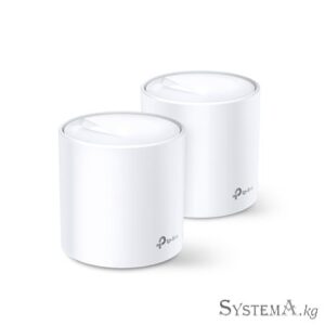 Mesh Wi-Fi система TP-LINK Deco X20(2-PK) AX1800 Dual-Band, 1201Mb/s 5GHz+574Mb/s 2.4GHz, 2xWAN/LAN 1Gb/s, 2 antennas,MU-MIMO, Parental Control
