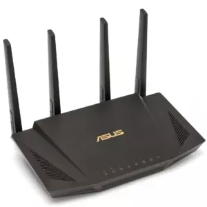 Роутер Wi-Fi ASUS RT-AX58U AX3000 Dual-Band Wi-Fi 6, 2402Mb/s 5GHz+574Mb/s 2.4GHz, 4xLAN 1Gb/s, 4 антенны, USB 3.1, AiMesh, ASUS Router APP