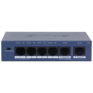 Коммутатор POE Dahua DH-CS4005-4ET1GT-36 (4 x 100Mbps/ 1 Uplink x 1 Gigabit/ POE 250m/ Cloud/Web Managed/ Dolynk management/ VLAN/ 36W)